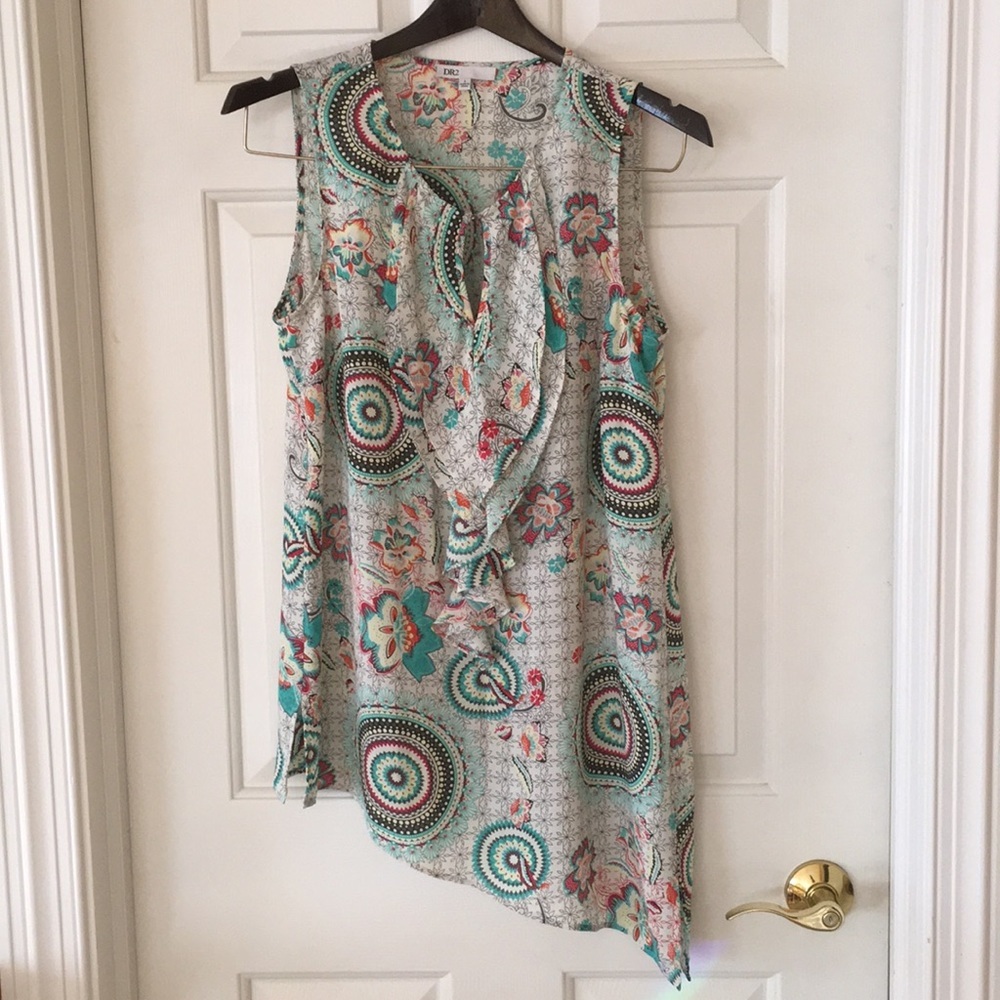 DR2 asymmetrical tunic top